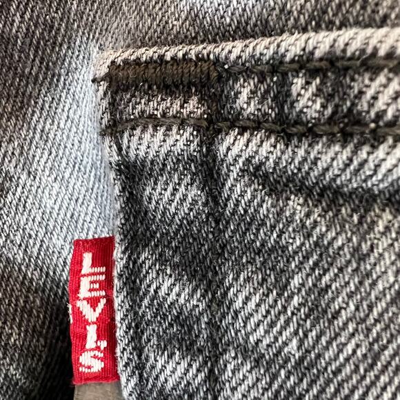 Levi’s Premium  wedgie straight cropped jeans size 25, 26 inch length Big E - Picture 8 of 12